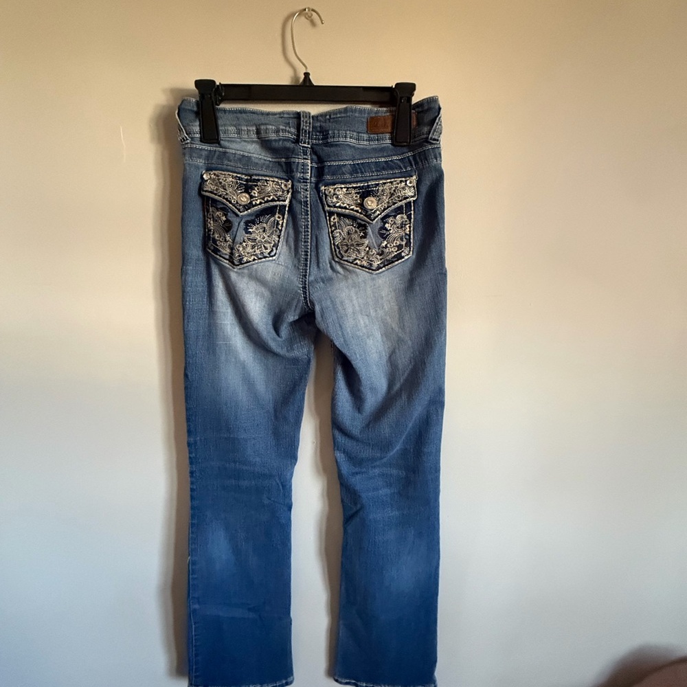 Women's Blue Embellished Jeans